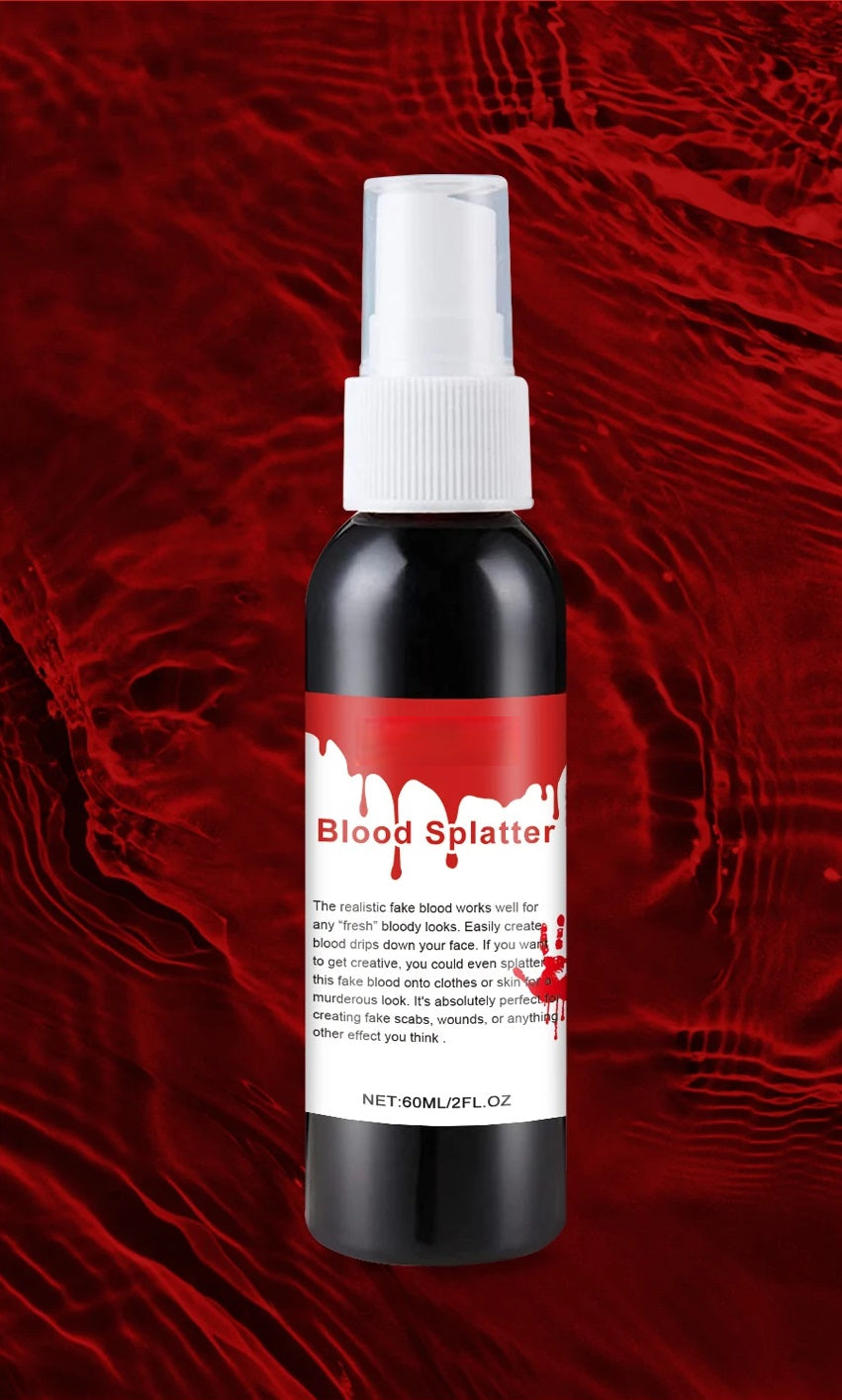 Theater-Effect Blood Mist – Washable Red Spray for Costume Makeup, Horror Party Looks & Scary Pranks | Thomler
