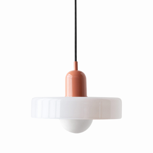Glass Disc Pendant Light with Adjustable Cord – Modern Ceiling Fixture for Dining Room, Kitchen Island & Living Room | Thomler