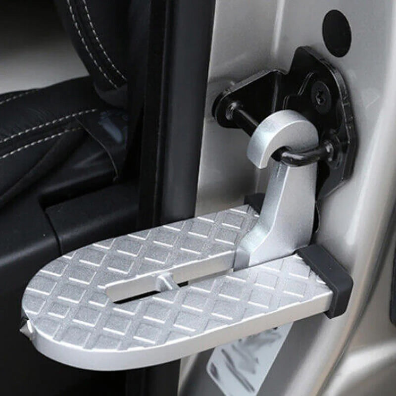 Rooftop Access Step with Emergency Glass Breaker for SUVs, Trucks & Jeeps – Foldable Aluminum Car Door Latch Hook Footstep with Protective | Thomler