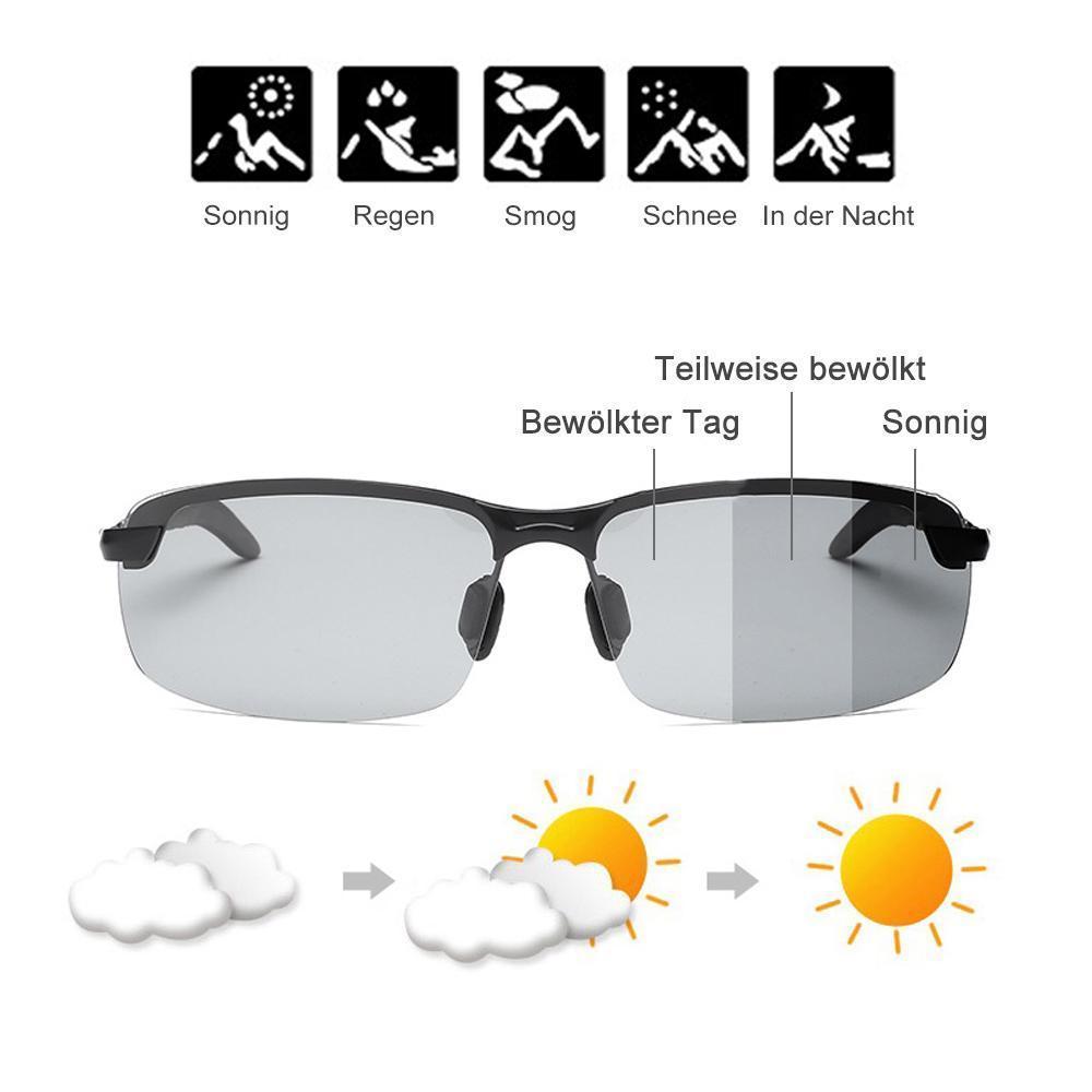 Photochromic Polarized Sunglasses for Driving & Outdoor Activities | UV400 Protection Transition Lenses Auto-Darkening Eyewear for Men & Wom | Thomler