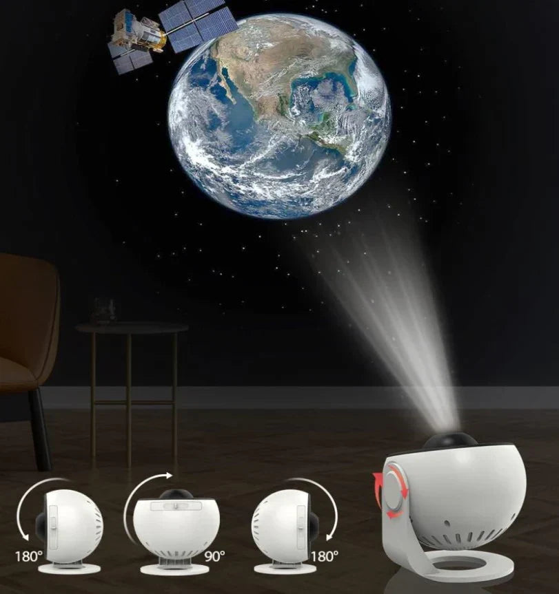Space Projector Night Light with 13 Interchangeable Disks Galaxy Stars Planets for Bedroom Ceiling Walls Kids Room Decor USB Powered | Thomler