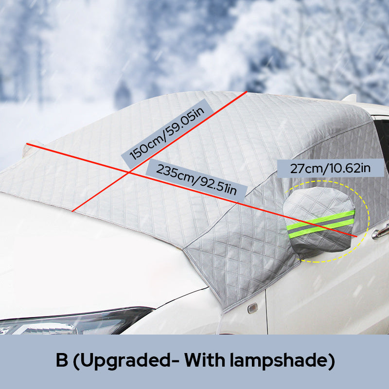 Windshield Snow Cover with Magnetic Hold & Mirror Protection for Cars, SUVs & Trucks – All-Season Frost Shield & Sun Blocker | Thomler