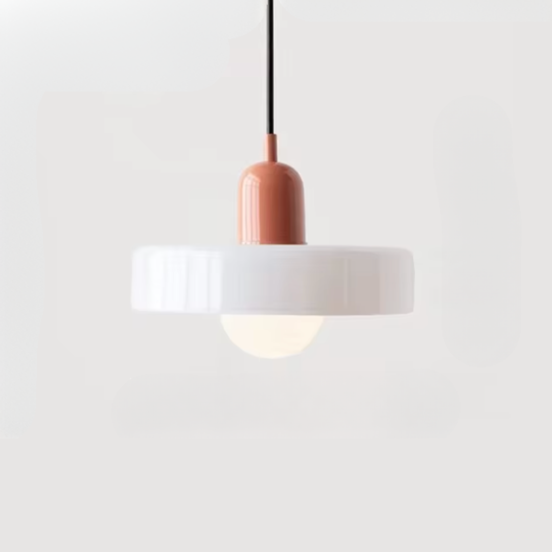 Two-Tone Glass Drop Ceiling Light Fixture for Kitchen Island Dining Room Modern Hanging Lamp | Thomler