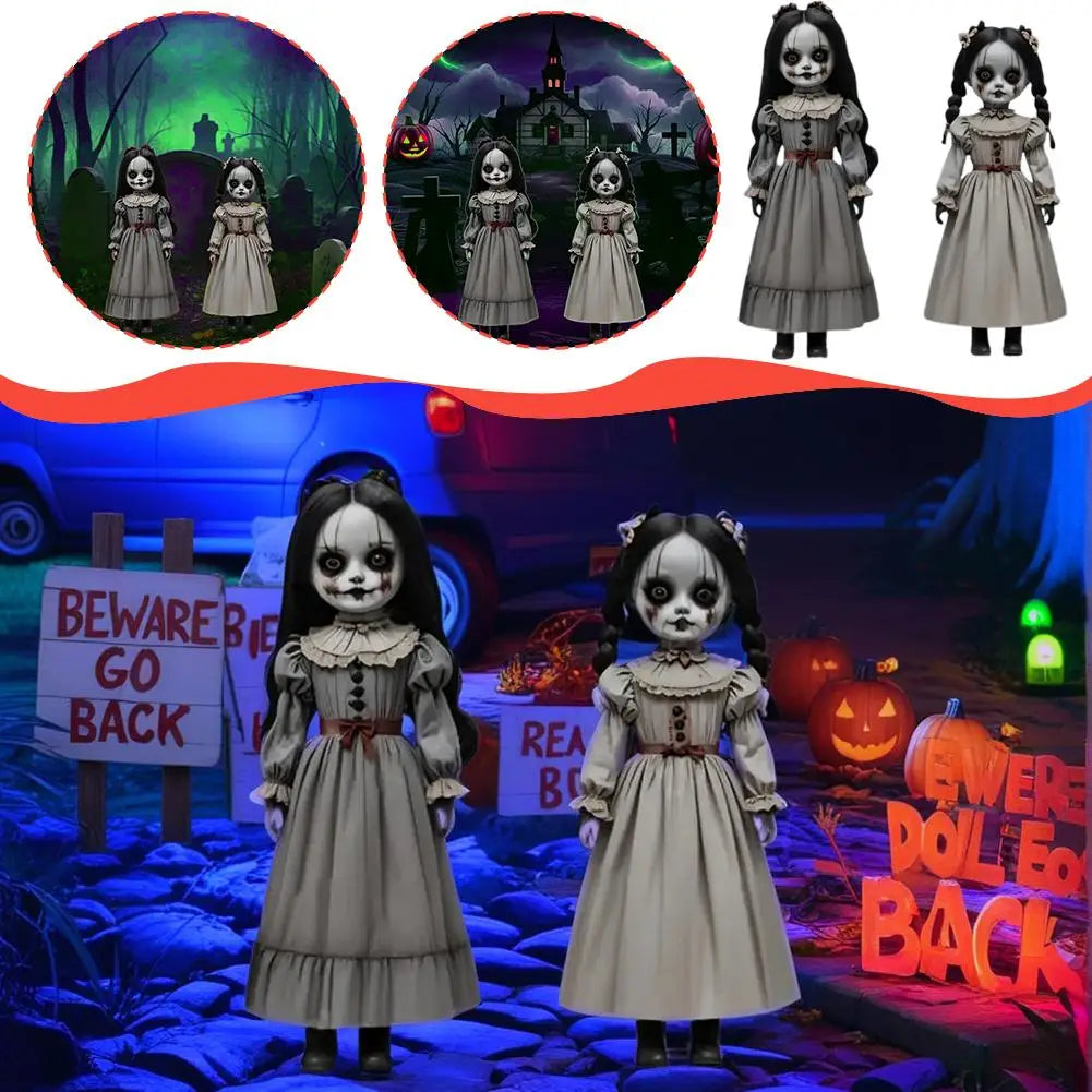 Outdoor Halloween Ghost Figurines with Ground Stakes for Yard Displays – 2 Pack | Thomler