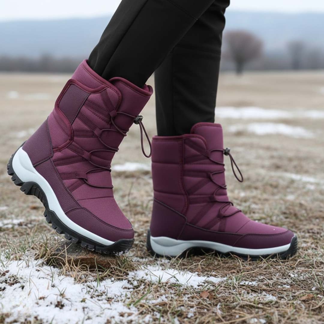 Waterproof Insulated Winter Boots for Men & Women – Slip-On Snow Boots with Plush Lining & Non-Slip Rubber Sole for Cold Weather Hiking & | Thomler