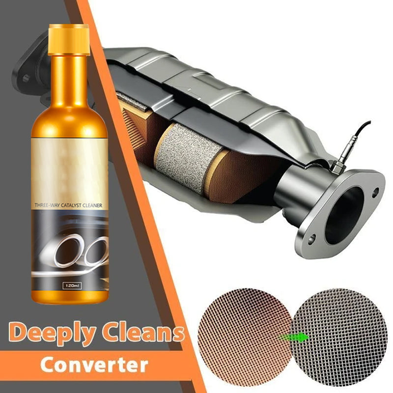 Catalytic Converter Cleaner for Gas & Diesel Engines 4 fl oz Emission Control Solution Fuel System Treatment | Thomler