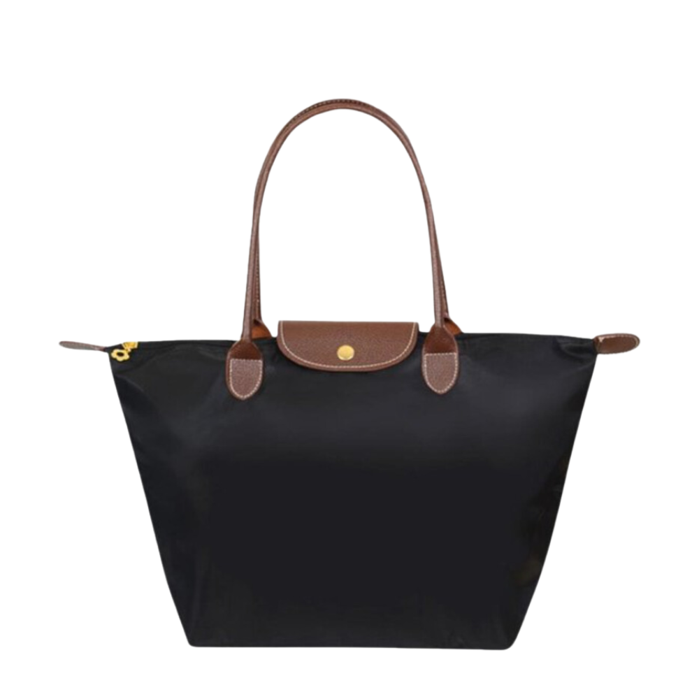 Water-Resistant Nylon Tote Bag with Leather Accents – Spacious Carryall for Work, Travel & Errands | Thomler