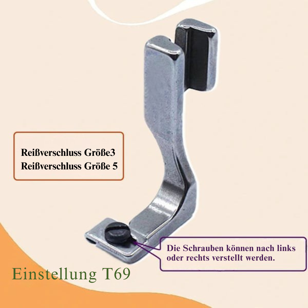 ZipMaster Pro – Verstellbarer Reißverschlussfuß | 1+2 GRATIS
