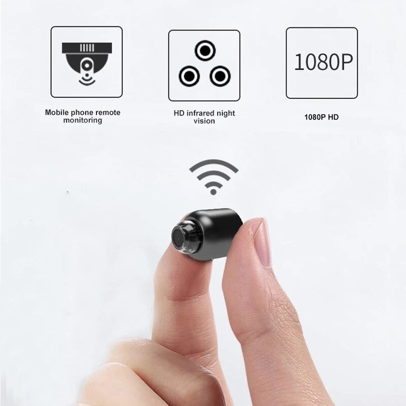 Compact WiFi Security Camera with Night Vision & Motion Alerts for Home Monitoring | Thomler