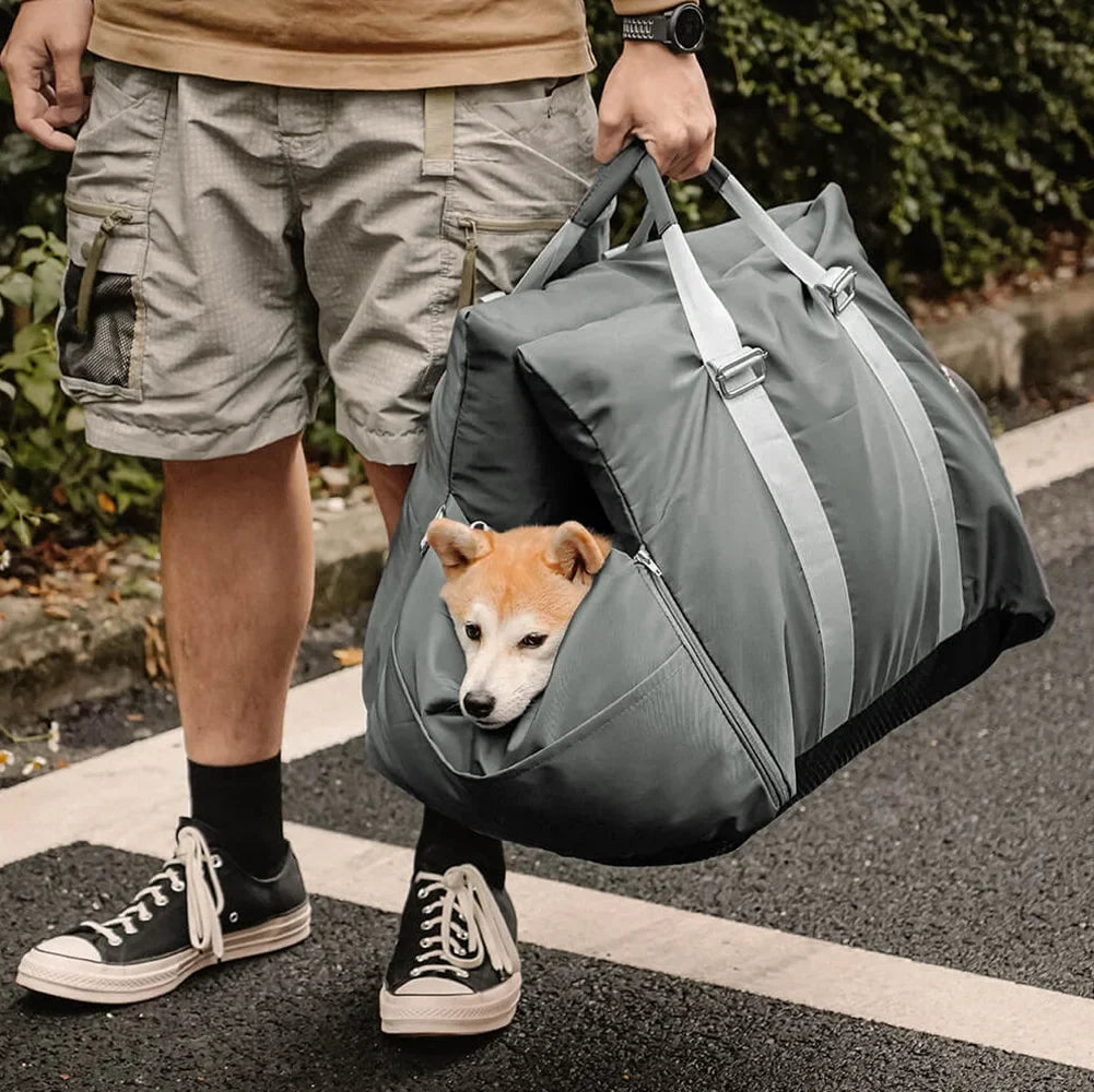 Padded Dog Car Seat Booster with Safety Harness & Side Bolsters – Waterproof Washable Pet Travel Carrier for Cars, SUVs & Travel | Thomler
