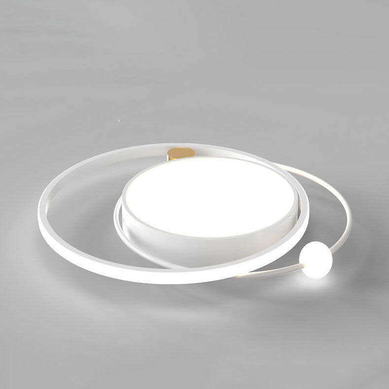 LED Ceiling Light Flush Mount Round Modern Circle Fixture Black White Gold 3000K 5000K for Bedroom Living Room Kitchen | Thomler