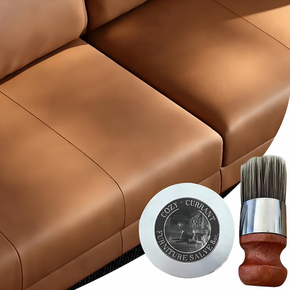 Leather Restoration Balm for Sofas, Bags & Jackets – Deep Conditioning Treatment with Natural Oils & Beeswax for Dry, Dull Leather – Works | Thomler