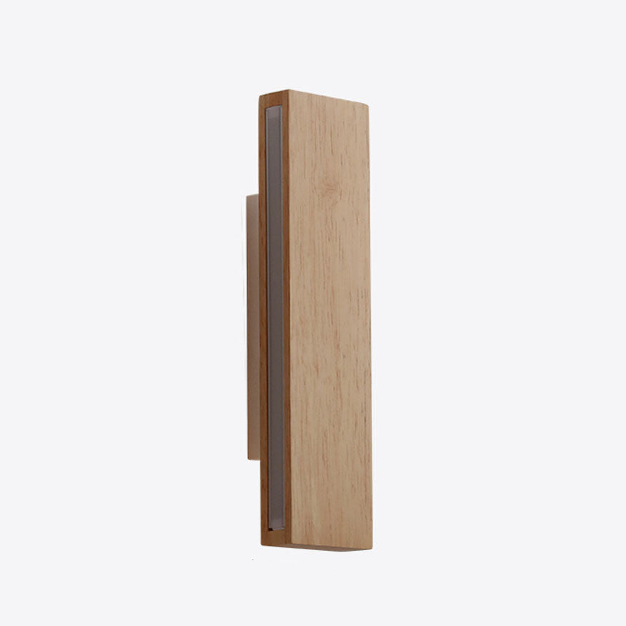 Wall Lamp Wood Acrylic 12 in Medium 12W Built-In LED Living Room Bedroom Hallway Lighting Modern Minimalist Decorative Fixture | Thomler