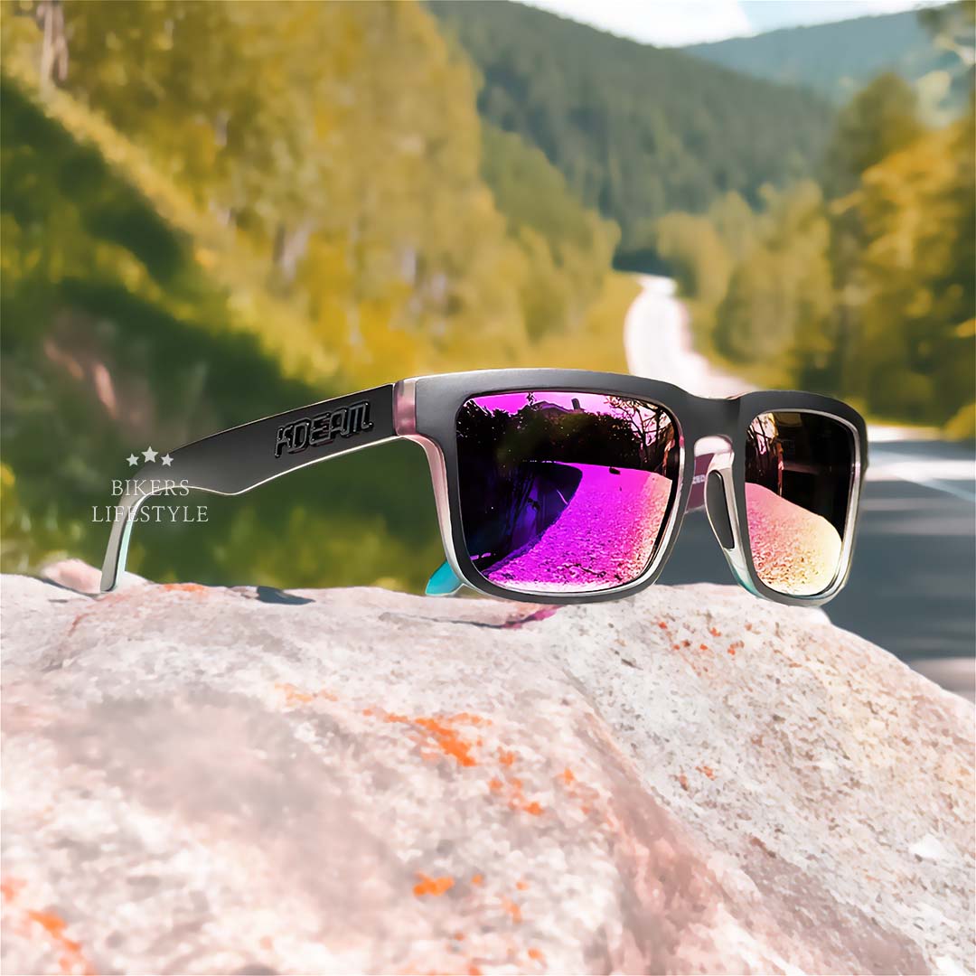Polarized Riding Sunglasses with Blue Light Filter & UV400 Protection for Motorcycle & City Driving | Thomler
