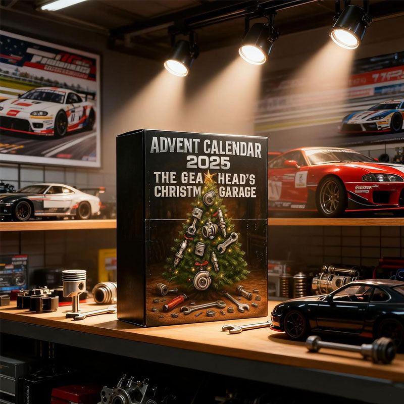 Gearhead Garage Christmas Countdown Calendar with 24 Mini Car Parts – Auto Mechanic Advent Calendar 2025 for Car Enthusiasts & Motor Lovers | Thomler
