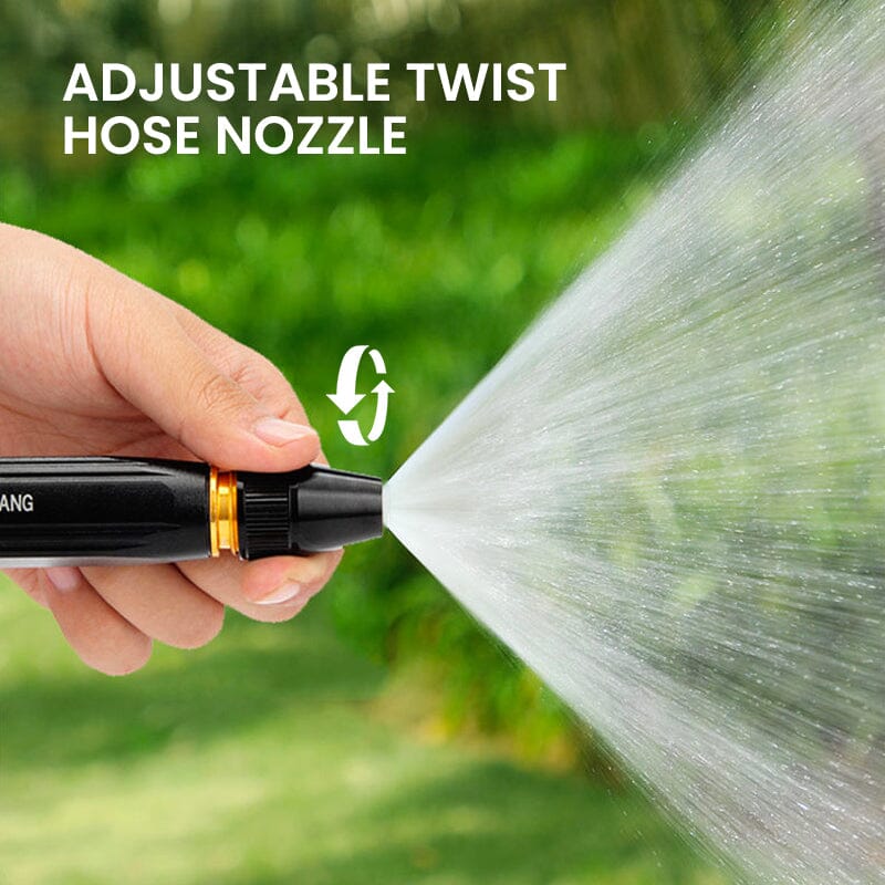 Rotating Metal Garden Hose Nozzle with Adjustable Spray Patterns for Lawn Watering & Car Washing | Thomler