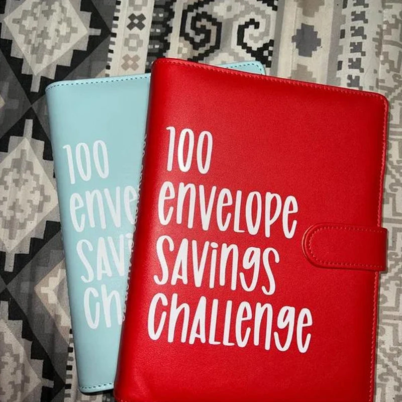 Cash Savings Tracker Organizer with 100 Labeled Pockets – Money Management Planner System – A5 Budget Book with Reusable Chart for | Thomler