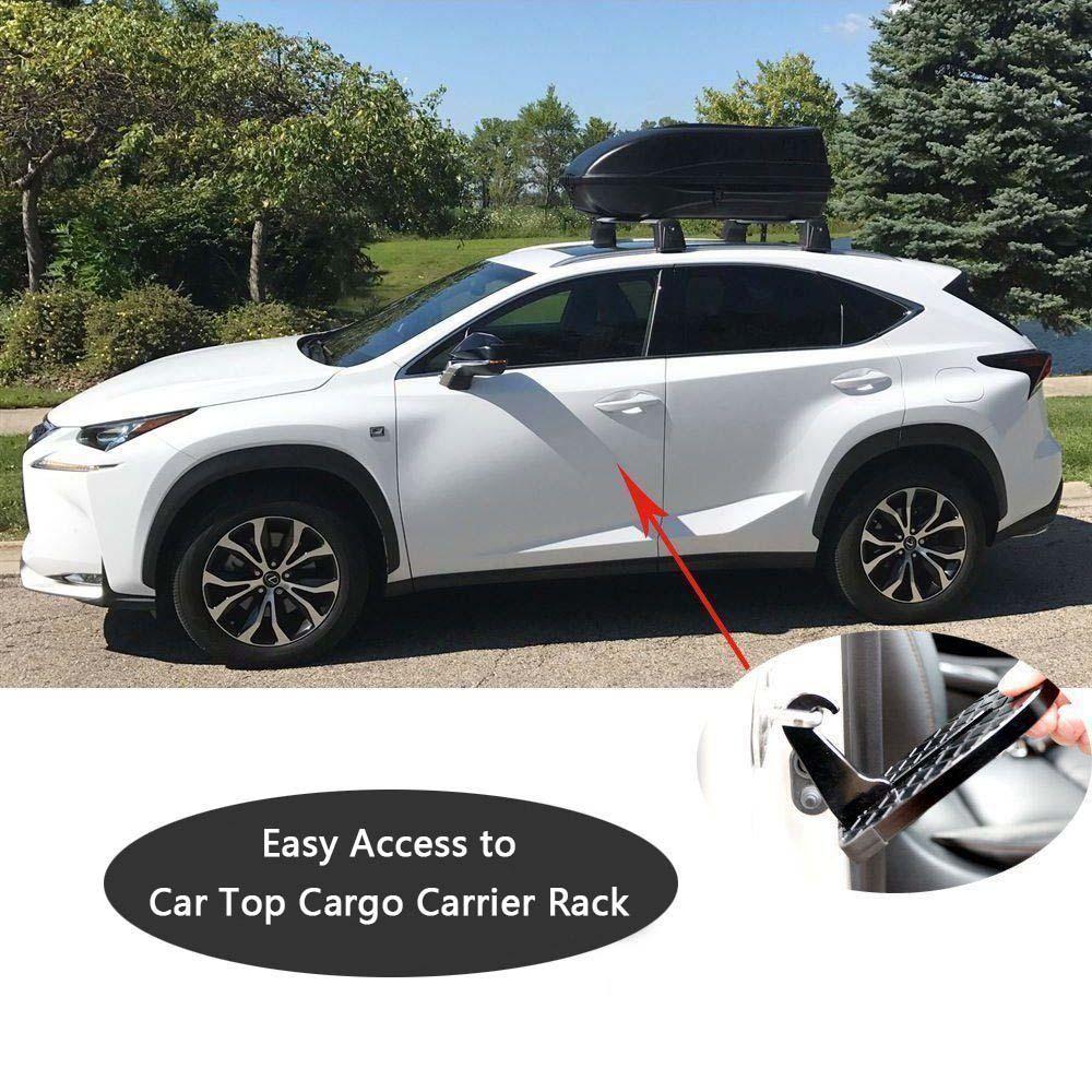 Rooftop Access Step with Emergency Glass Breaker for SUVs, Trucks & Jeeps – Foldable Aluminum Car Door Latch Hook Footstep with Protective | Thomler