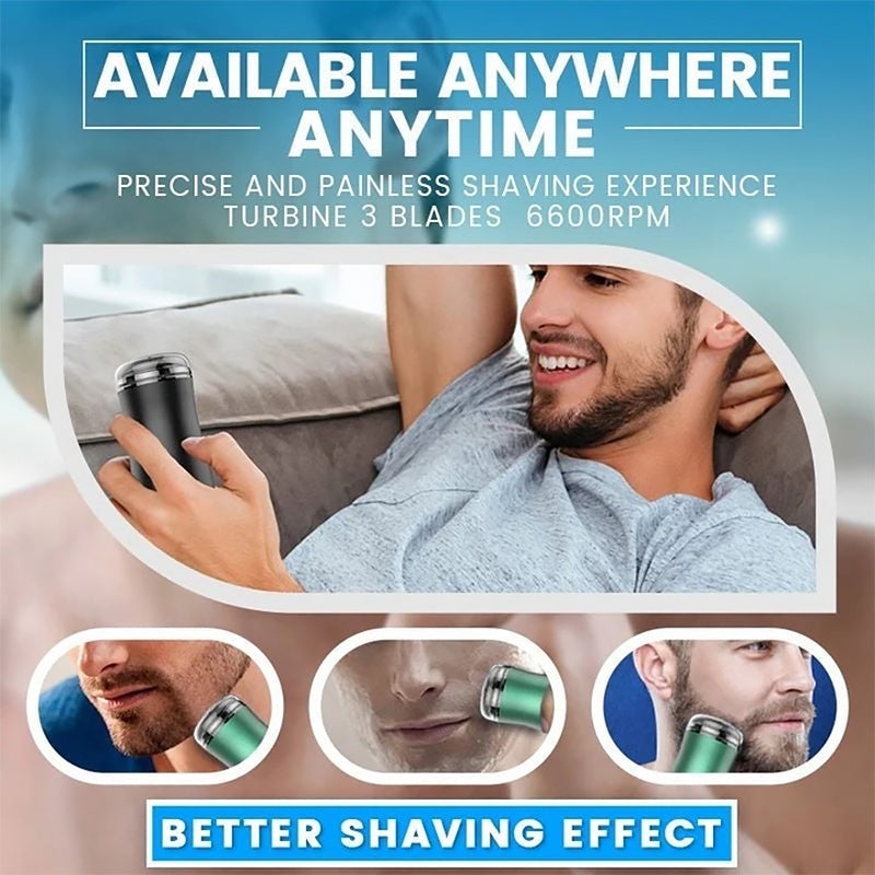 Travel-Size Rechargeable Men's Foil Shaver with USB-C Charging for On-the-Go Grooming | Thomler