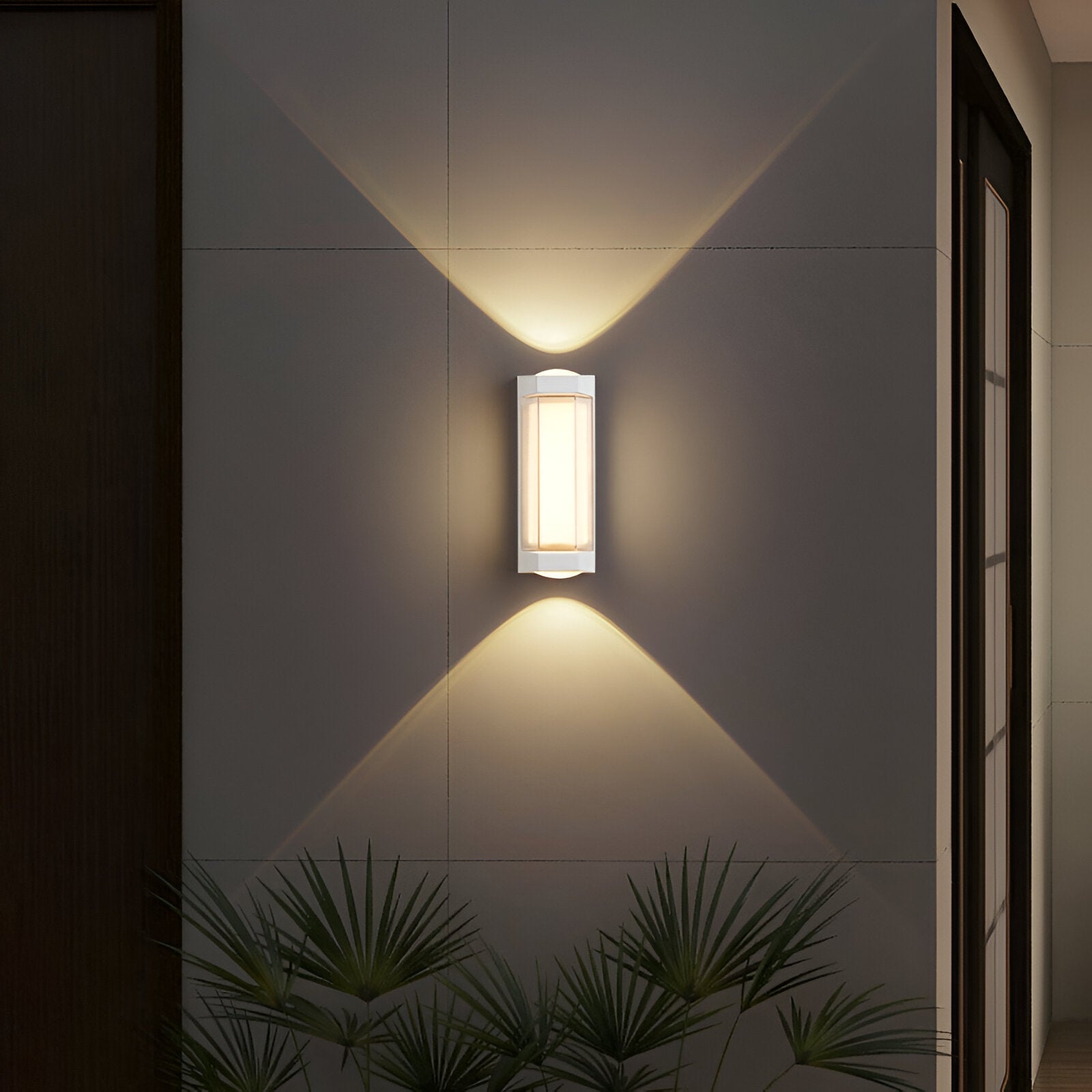 Wall Lamp Metal Acrylic 10.6 in Outdoor Up Down Waterproof Exterior Lighting Modern Minimalist Facade Porch Garden Fixture | Thomler