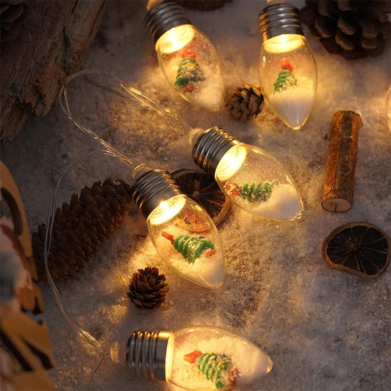 Holiday LED String Lights with Festive Icon Decorations – 10 LED USB Powered Christmas Light Strand | Thomler