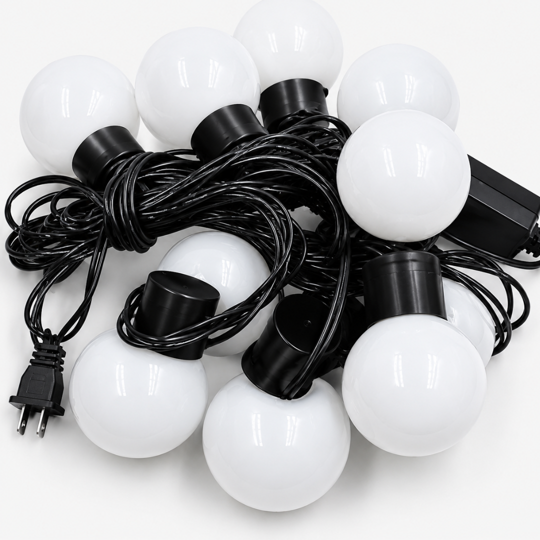 USB-Powered Outdoor String Lights with Shatterproof Bulbs – 20 or 40 LED Globes, Waterproof IP65 for Patio, Deck & Backyard Year-Round | Thomler