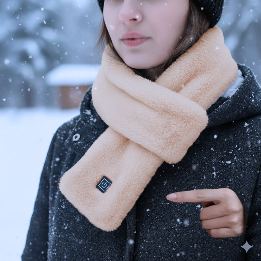 Heated Neck Wrap with 3 Temperature Settings & USB-C Charging Port for Winter Warmth | Thomler