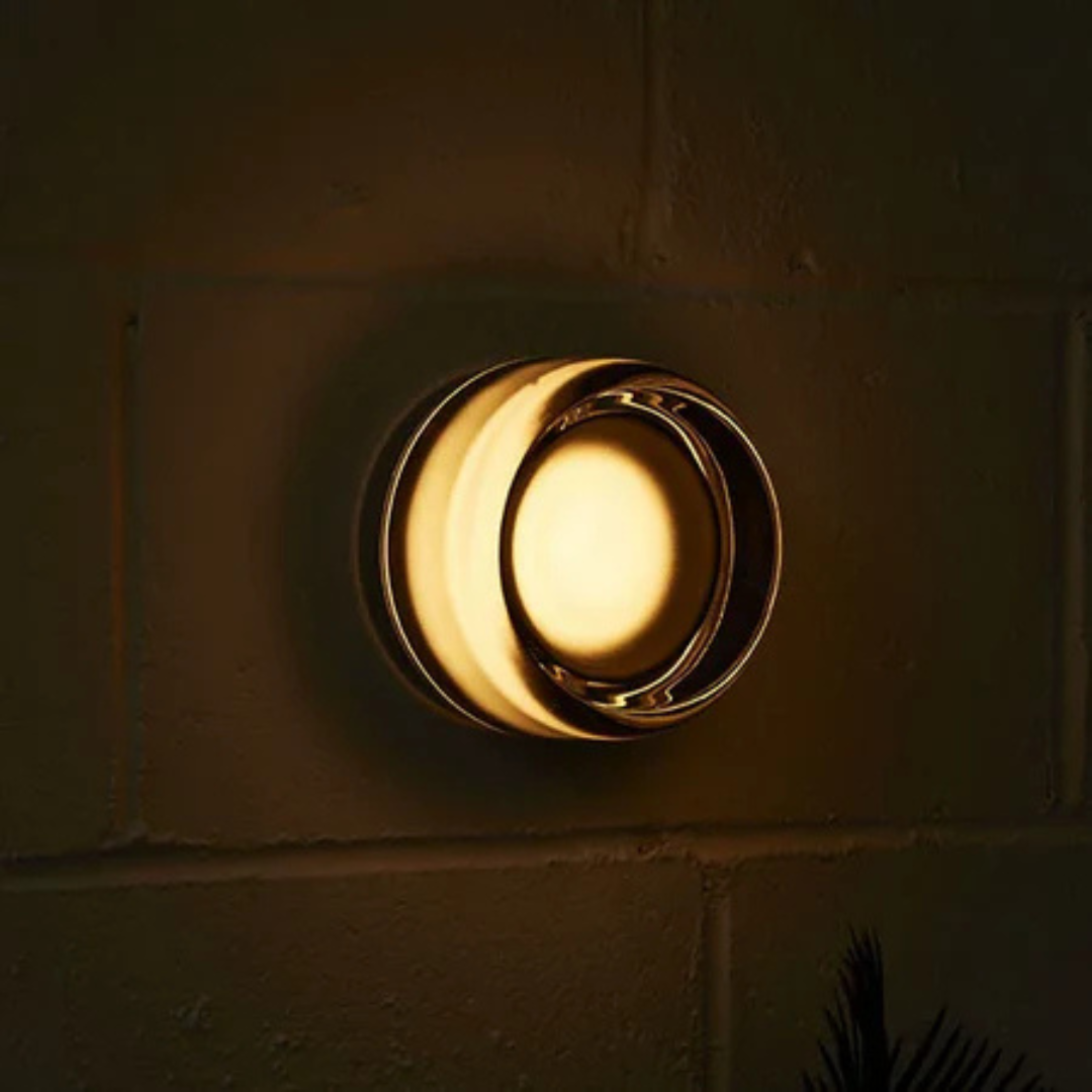 Modern Glass and Metal Wall Sconce – Nordic-Inspired Ambient Light for Bedroom & Living Room | Thomler