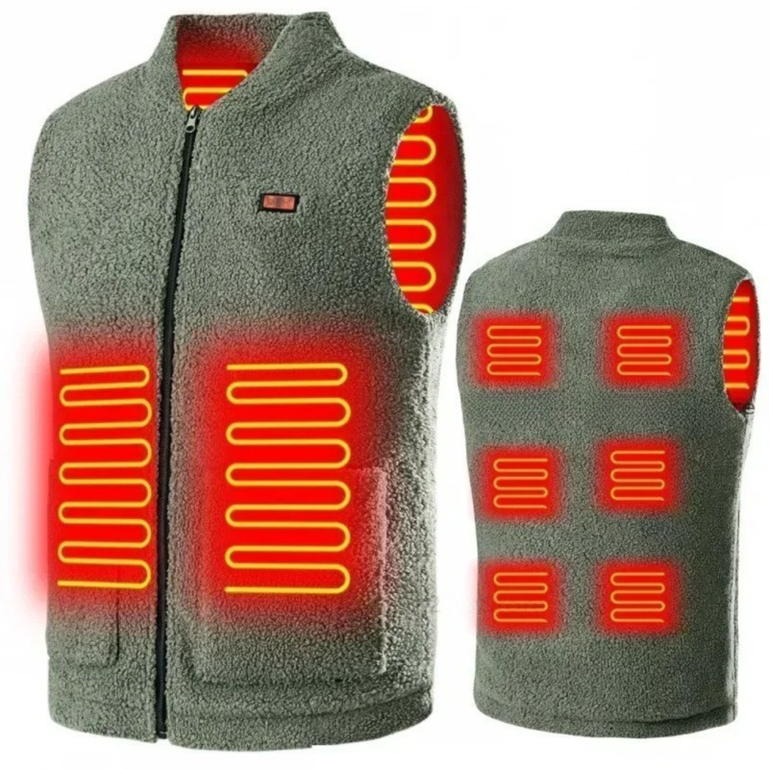 Heated Vest with 3 Temperature Settings & USB-C Power | Men's Electric Warming Gilet for Winter Outdoor Work | Rechargeable Washable Body | Thomler