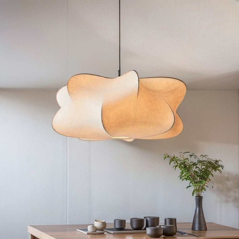 Silk Pendant Light Japanese-Inspired LED Warm White for Living Room Bedroom Hotel | Thomler