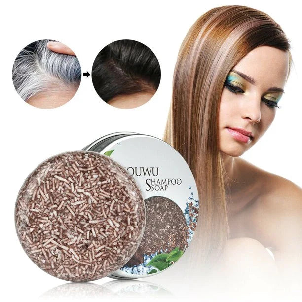 Natural Hair Darkening Shampoo Bar – Restores Color, Boosts Volume & Nourishes Scalp | Thomler