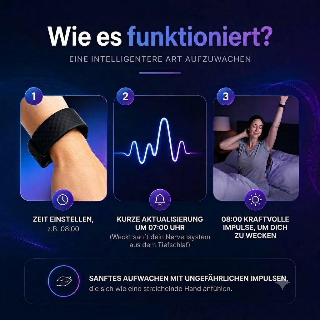 Shake Awake Vibrating Alarm Clock for Silent Mornings, Adjustable Intensity Bed Shaker with Personal Wake-Up Technology for Travel & Home | Thomler