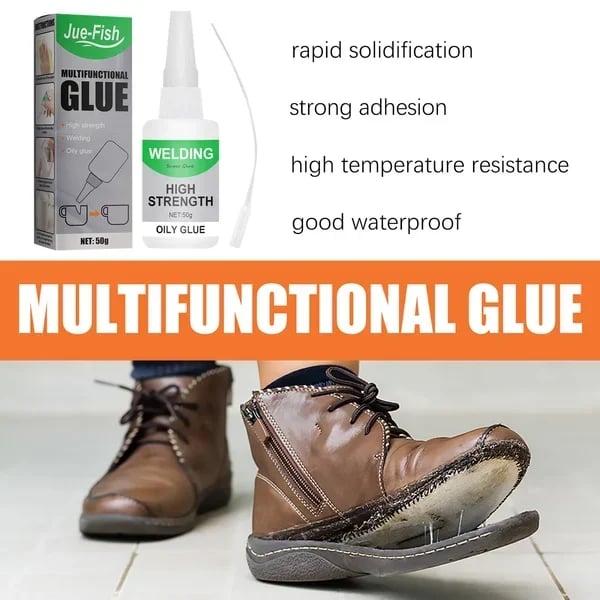 Industrial-Strength Instant Adhesive for Metal, Wood, Plastic, Rubber & Glass – Multi-Surface Repair Glue for DIY Projects, Household | Thomler