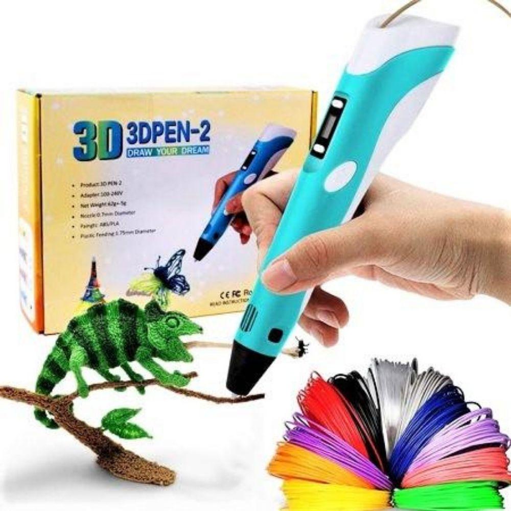 3D Drawing Pen for Kids & Adults – Handheld Art Tool with 164 ft Filament & USB Power | Thomler