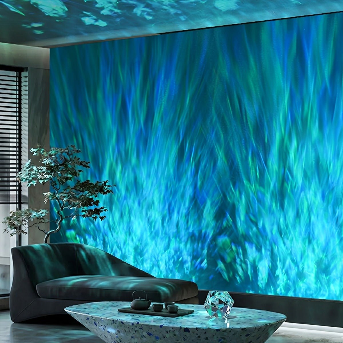 Flowing Wave LED Accent Light – Wall-Mount Ambient Illumination with App & Remote – 20-39 in | Thomler