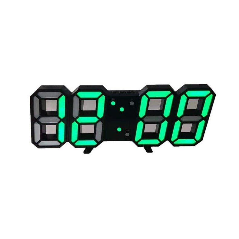 3D LED Digital Wall Clock with Adjustable Brightness | Modern Minimalist Display for Living Room, Bedroom & Office | USB Powered Time Piece | Thomler