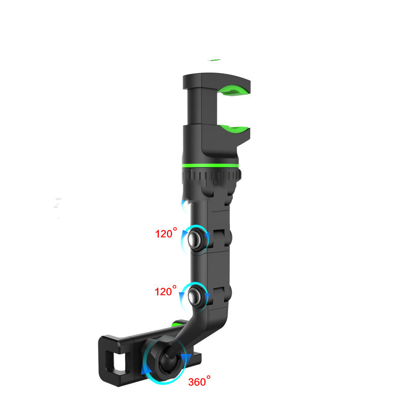 Clip-On Car Mirror Mount for Smartphone GPS Navigation Universal Adjustable Cell Phone Cradle 360° Swivel Dashboard Accessory | Thomler