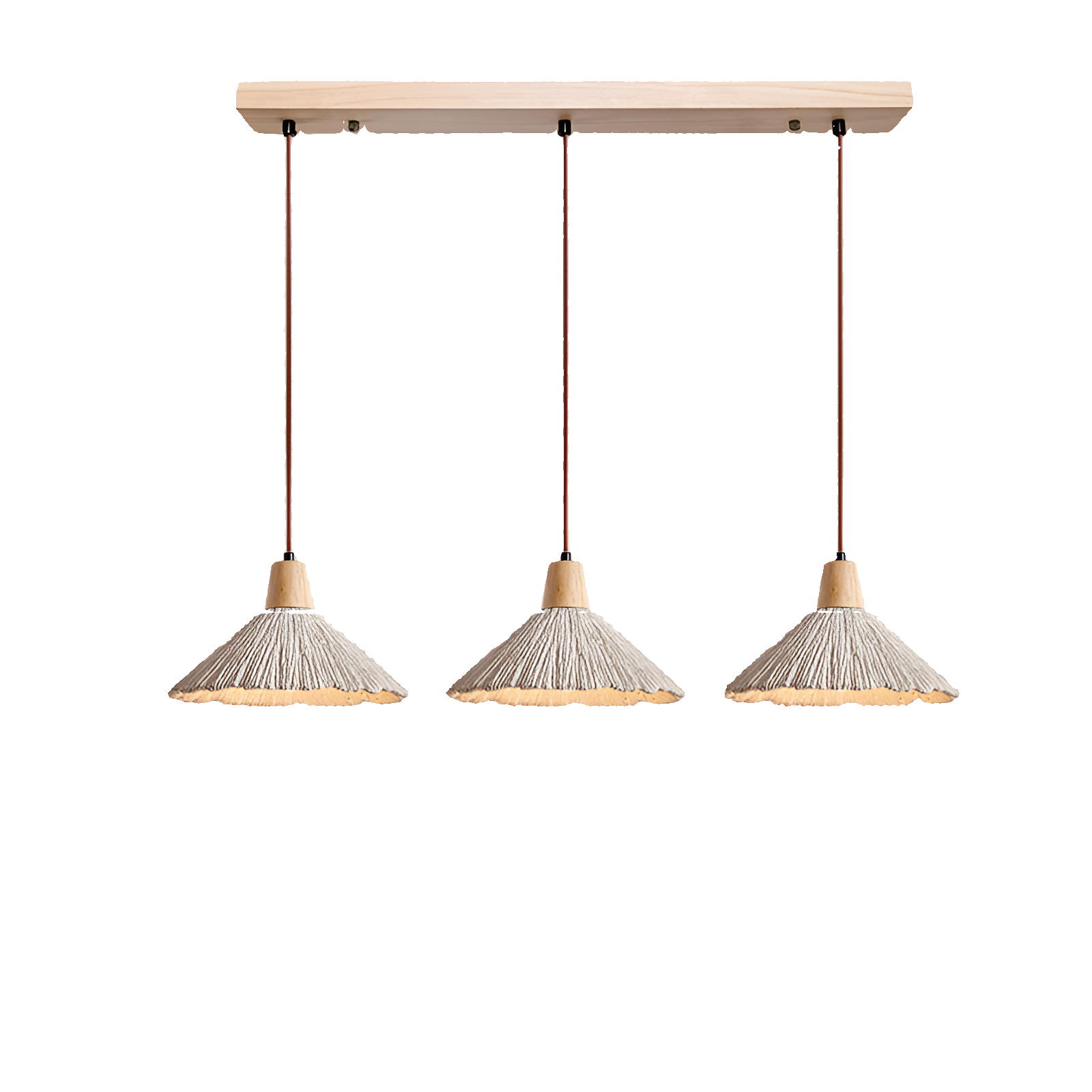 Pendant Light Cement 13.8 in Cream Dining Room Kitchen Island Hanging Ceiling Minimalist Wabi Sabi Rustic Fixture | Thomler
