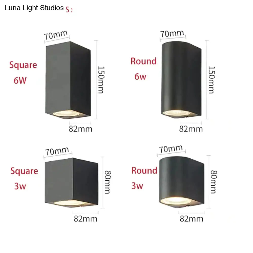Waterproof Outdoor LED Wall Sconce for Porch, Garden & Entryway | Modern Aluminum Fixture, IP65 Rated | Thomler