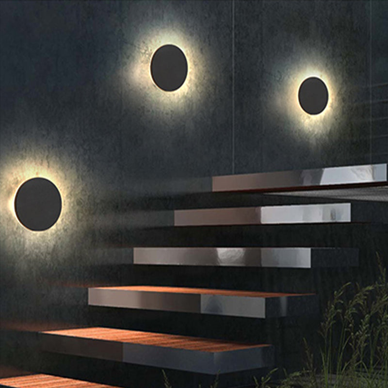 Geometric Metal LED Outdoor Wall Light for Porch & Patio with Motion Sensor Option – Modern Weatherproof Fixture | Thomler
