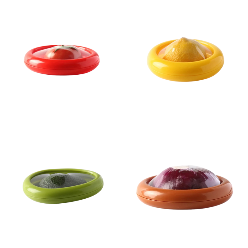 Silicone Produce Storage Containers with Airtight Lids - Keep Fruits & Vegetables Fresh Longer - Dishwasher Safe Fridge Organizers for | Thomler