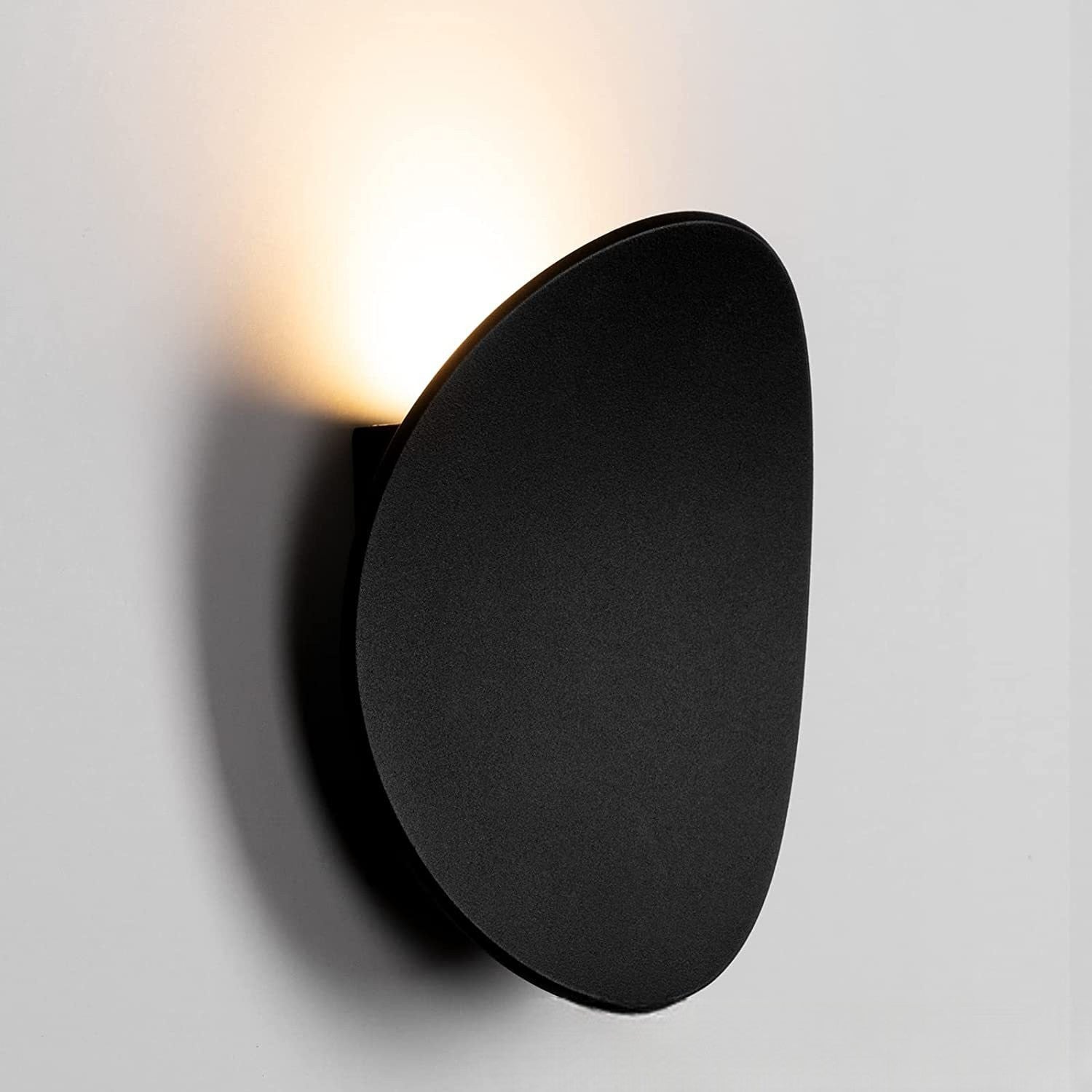 Wall Lamp Metal LED Warm Light Black Interior Hallway Bedroom Ambient Lighting Set Of 4 | Thomler