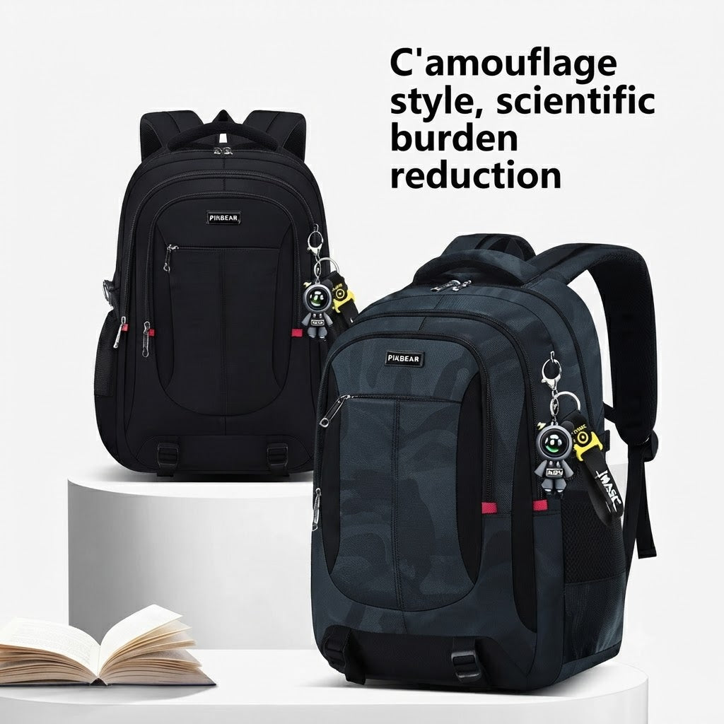 Multi-Compartment Student Backpack with Padded Laptop Sleeve & Adjustable Straps for School, College & Everyday Use | Thomler