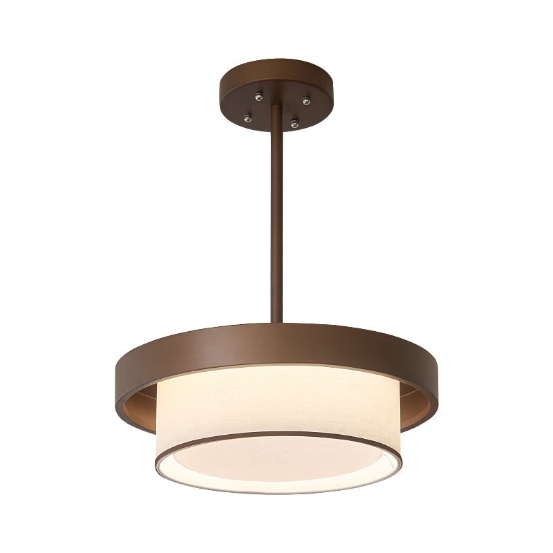Layered Fabric Ring Pendant Light – Modern Hanging Ceiling Fixture for Dining Room & Entryway | Thomler