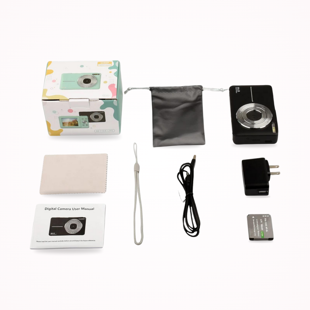 Digital Camera Compact 1080p Video Retro Style Travel Photography Vintage Snapshot Camera With Large Screen | Thomler