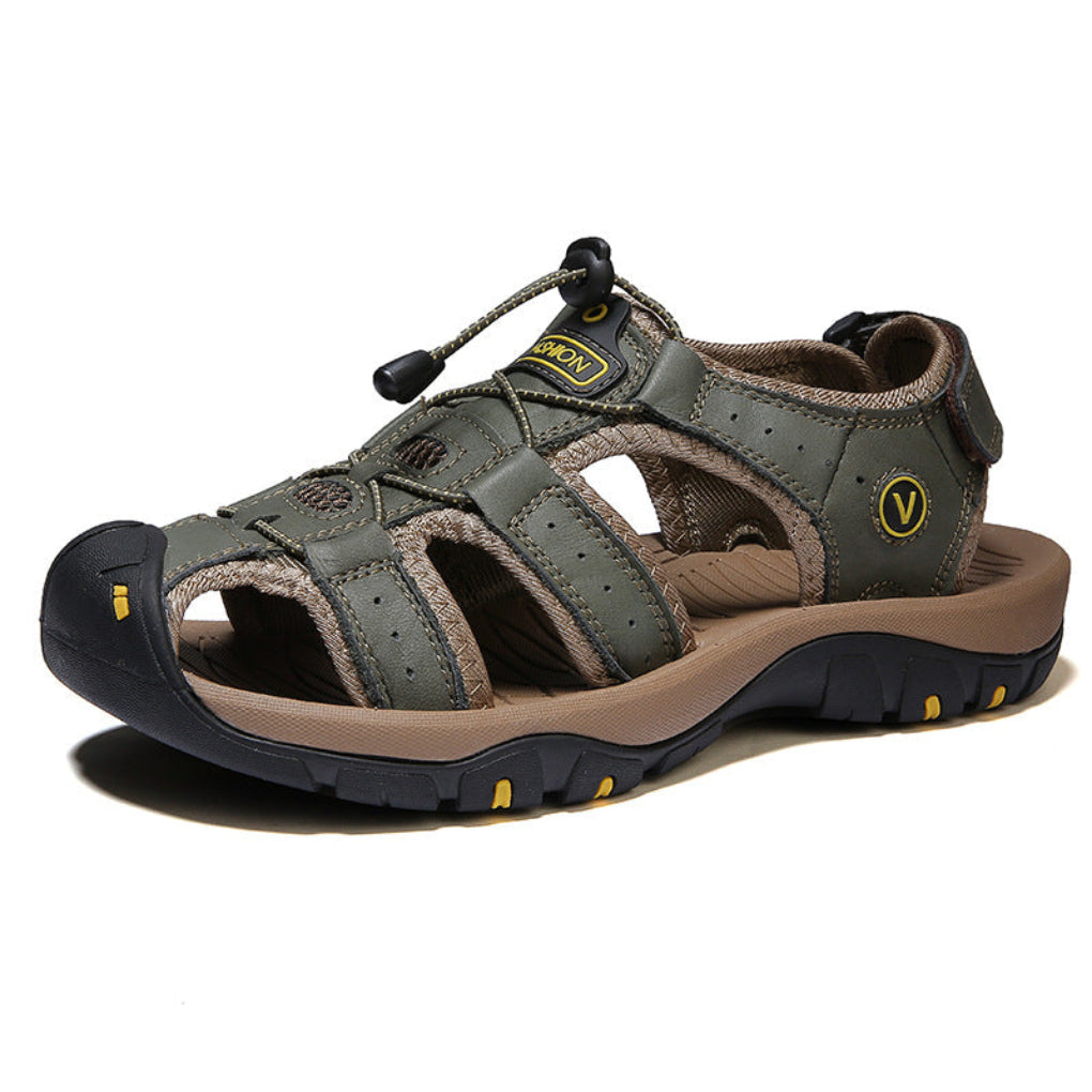 Men's Adjustable Comfort Sandals with Arch Support & Low Heel for Daily Wear & Walking | Thomler