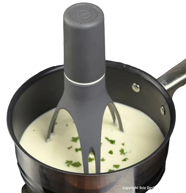 Hands-Free Pan Stirrer for Sauces & Soups | Battery-Powered Kitchen Gadget for Even Cooking & Pot Stirring | Cordless Mixing Tool | Thomler