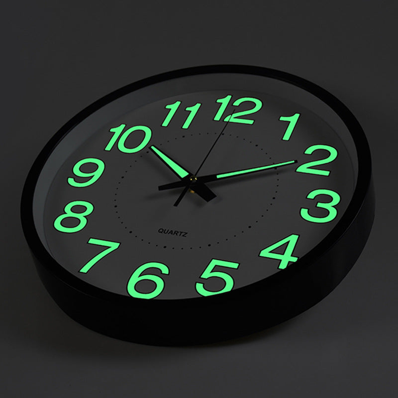 Illuminated LED Wall Clock – 12" Round Digital Display Clock with Backlight for Living Room, Bedroom & Office | Thomler