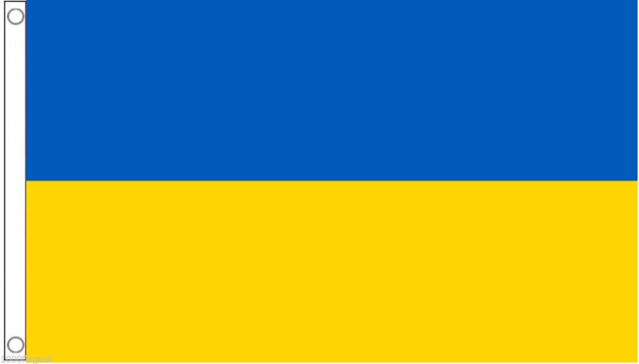 Blue & Yellow National Banner with Brass Grommets – Durable Polyester Hanging Flag for Indoor & Outdoor Display, 24×35 in to 59×94 in | Thomler
