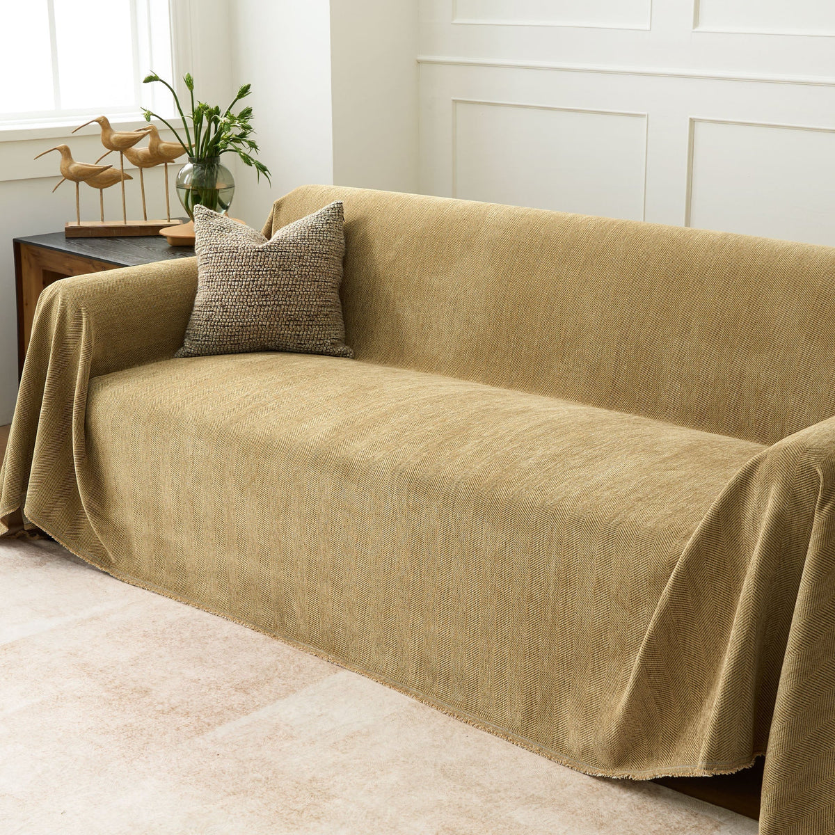 Textured Furniture Throw Blanket for Couches – Scratch-Resistant & Machine Washable | Thomler